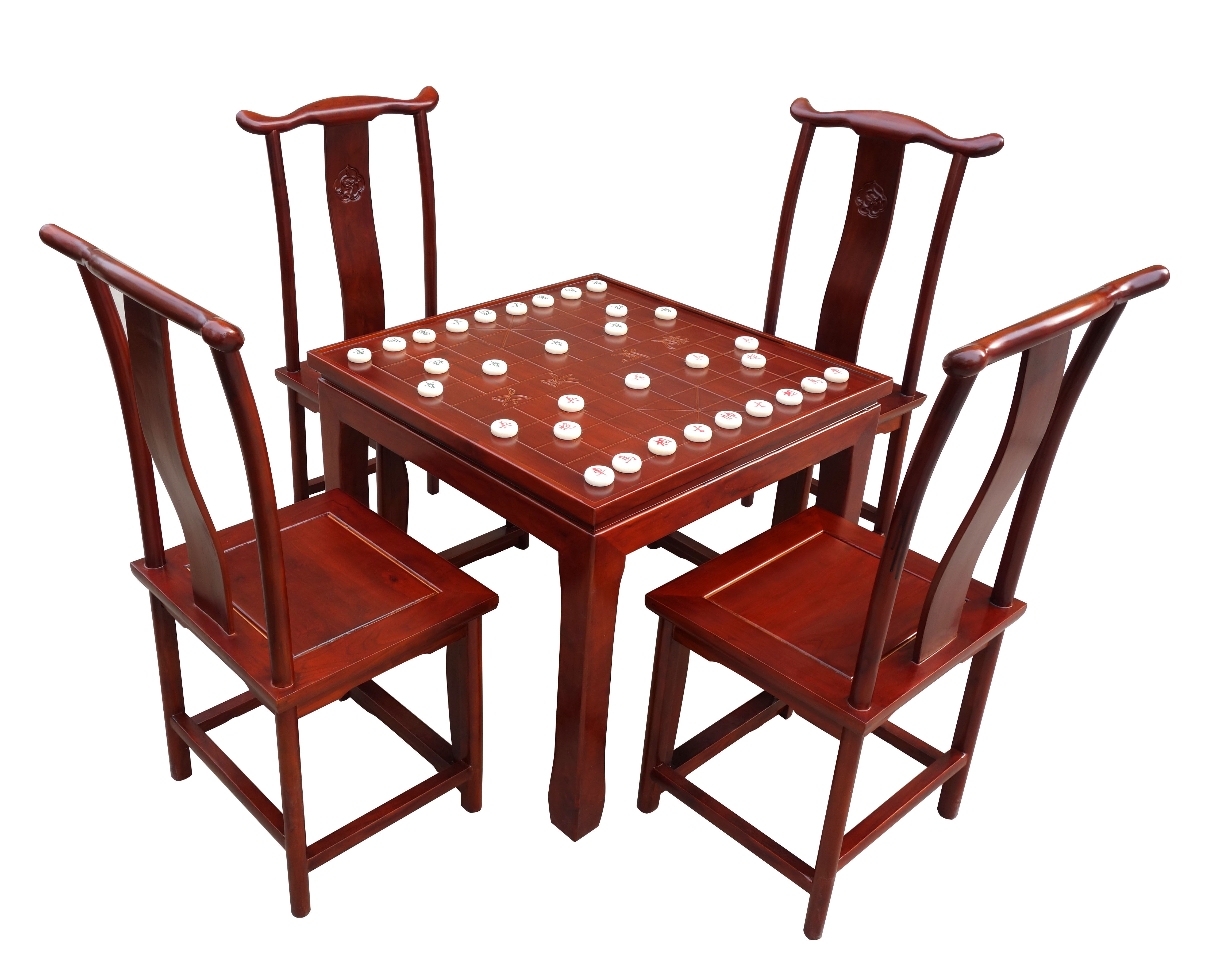 实木棋盘桌老榆木围棋国学象棋双面儿童棋桌棋桌