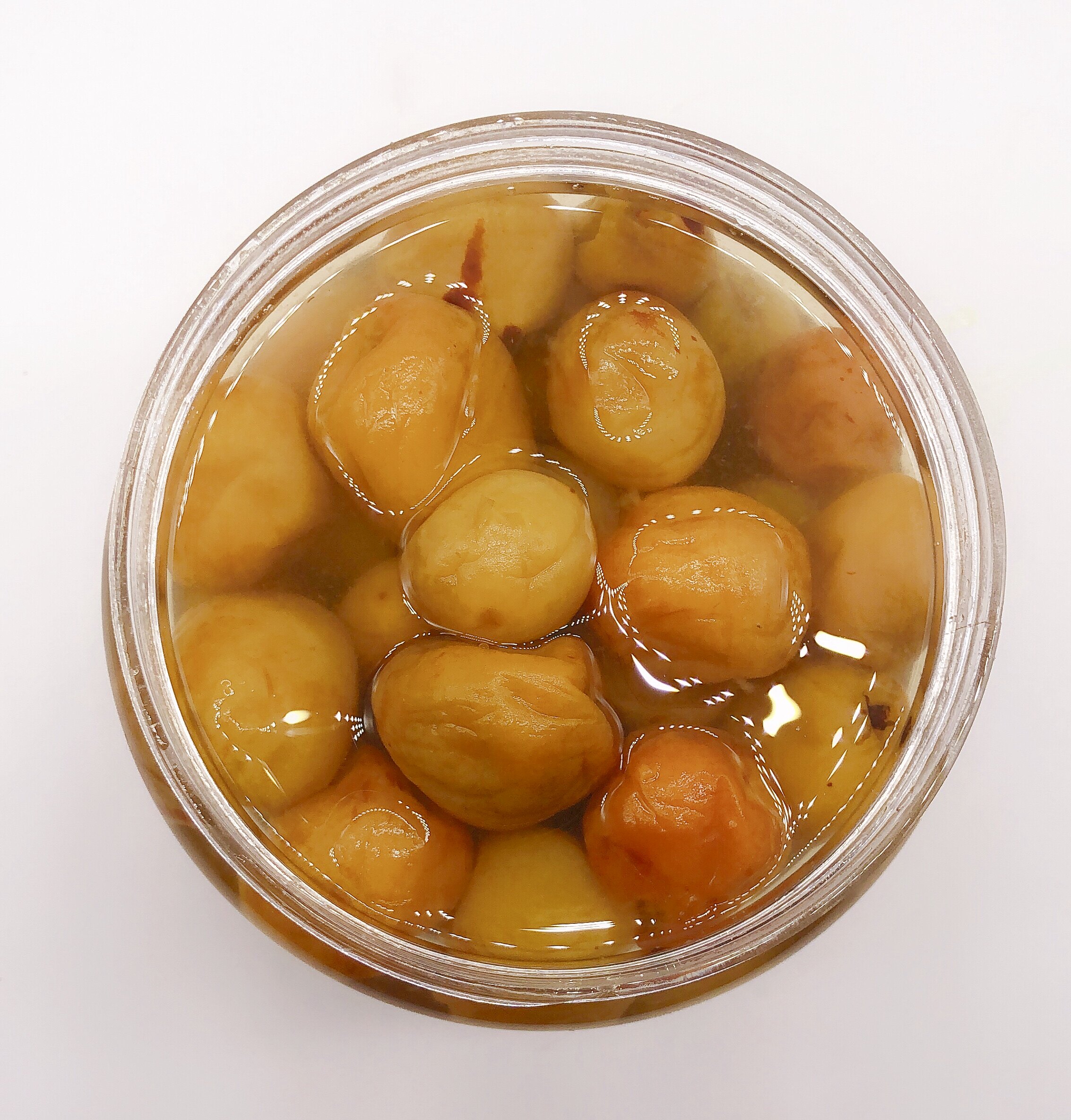 咸水潮汕特产青竹盐水腌制酸咸梅腌梅子梅汁腌制