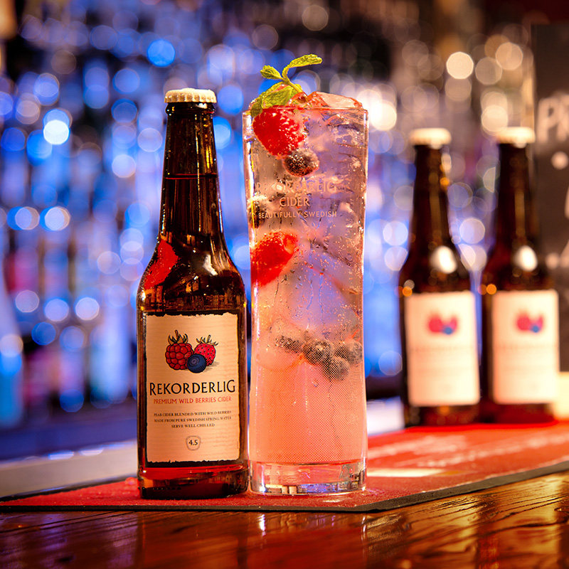 rekorderlig瑞可德林西打酒野莓味瑞典进口女生生水预调鸡尾酒