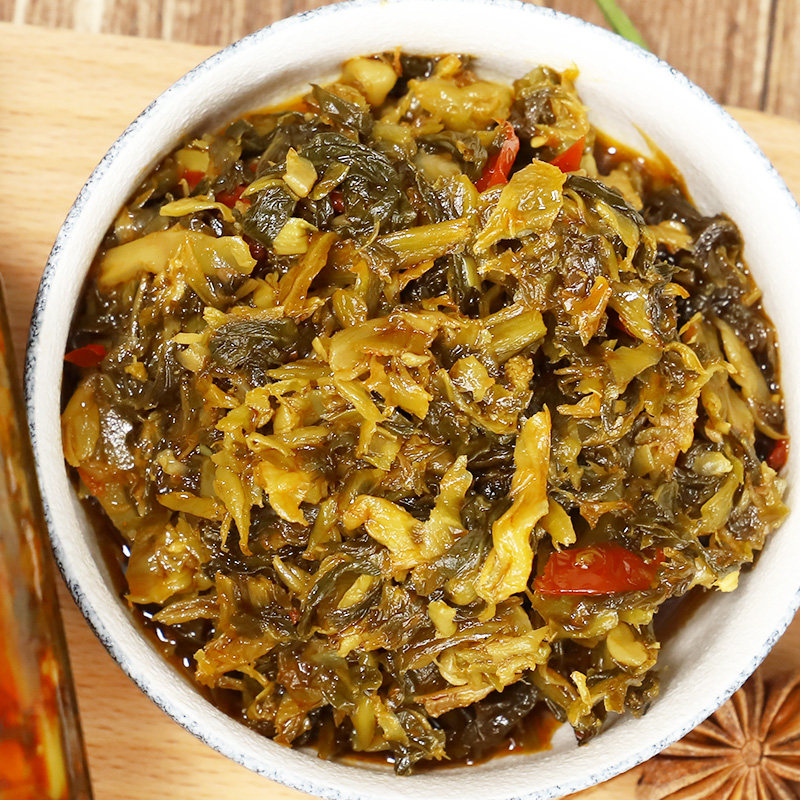 饭扫光下饭菜香辣盐菜340g*1瓶正宗川味榨菜外婆菜盐菜