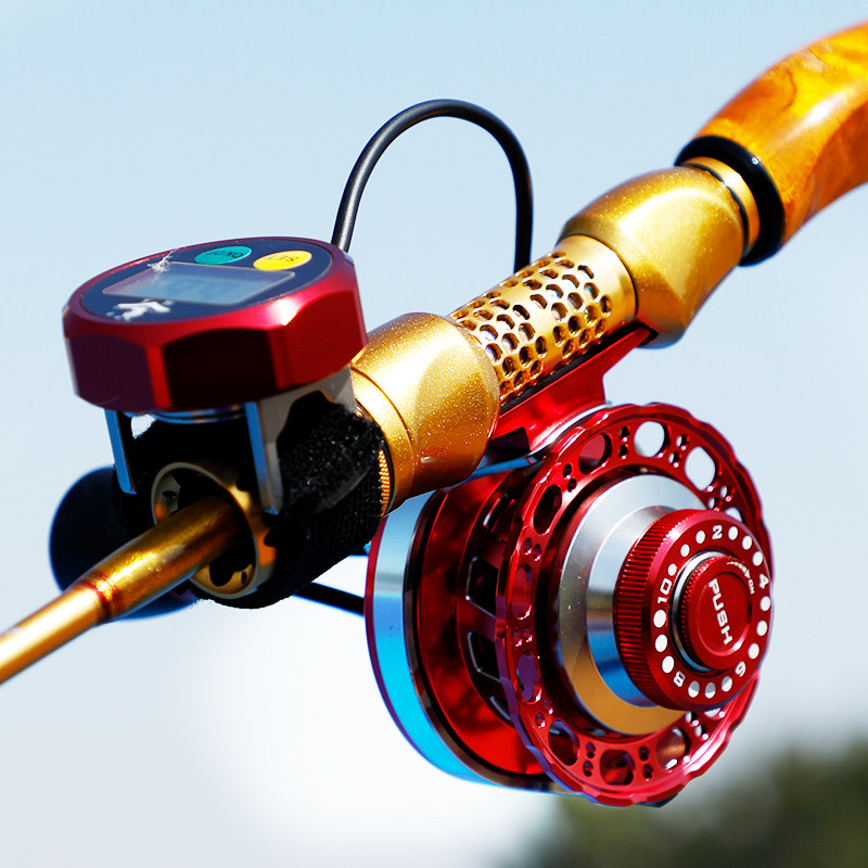 蚁王筏钓轮6mm防水数显筏竿轮力微铅重磁力缓降鱼线轮