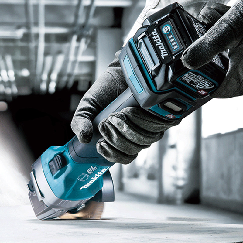 牧田40v锂电无刷角磨机充电式磨光机切割抛光机手持电磨