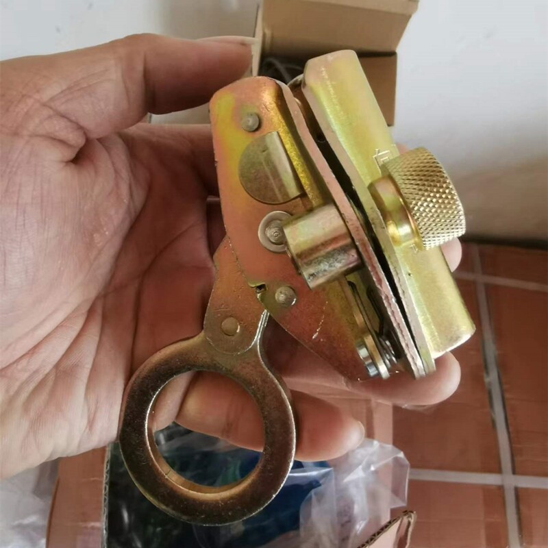 户外安全绳自锁器钢丝绳锁扣高空锁绳器吊篮下安全绳