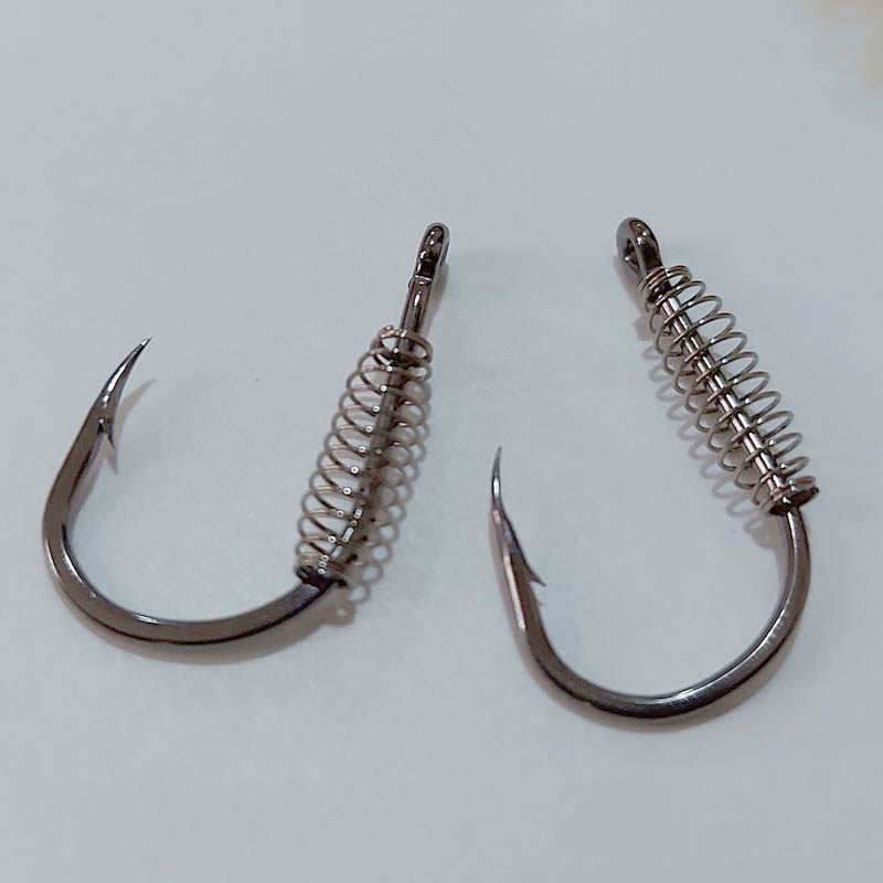 鱼钩弹簧钓鱼管付伊势尼青鱼进口浮钓鲢鳙钓组鱼钩