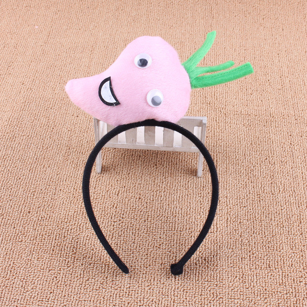 30g六一儿童节表演头饰萝卜游戏道具红萝卜发箍白萝卜头饰