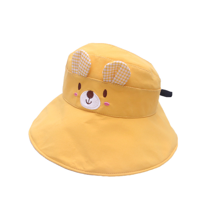儿童遮阳帽夏季薄款空顶男女童帽子小孩凉帽宝宝防晒帽公主太阳帽