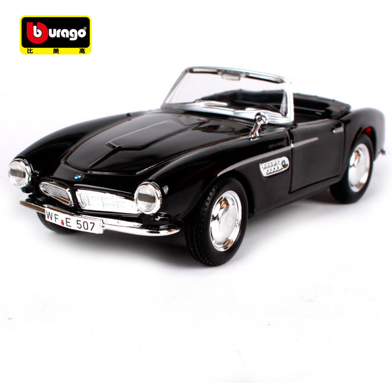 比美高原厂仿真合金汽车模型玩具车宝马bmw507复古老爷车车模