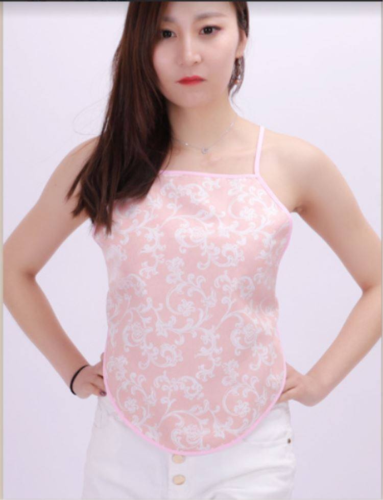 肚兜常宜背部交叉棉花艾绒肚围成人纯棉女士肚兜