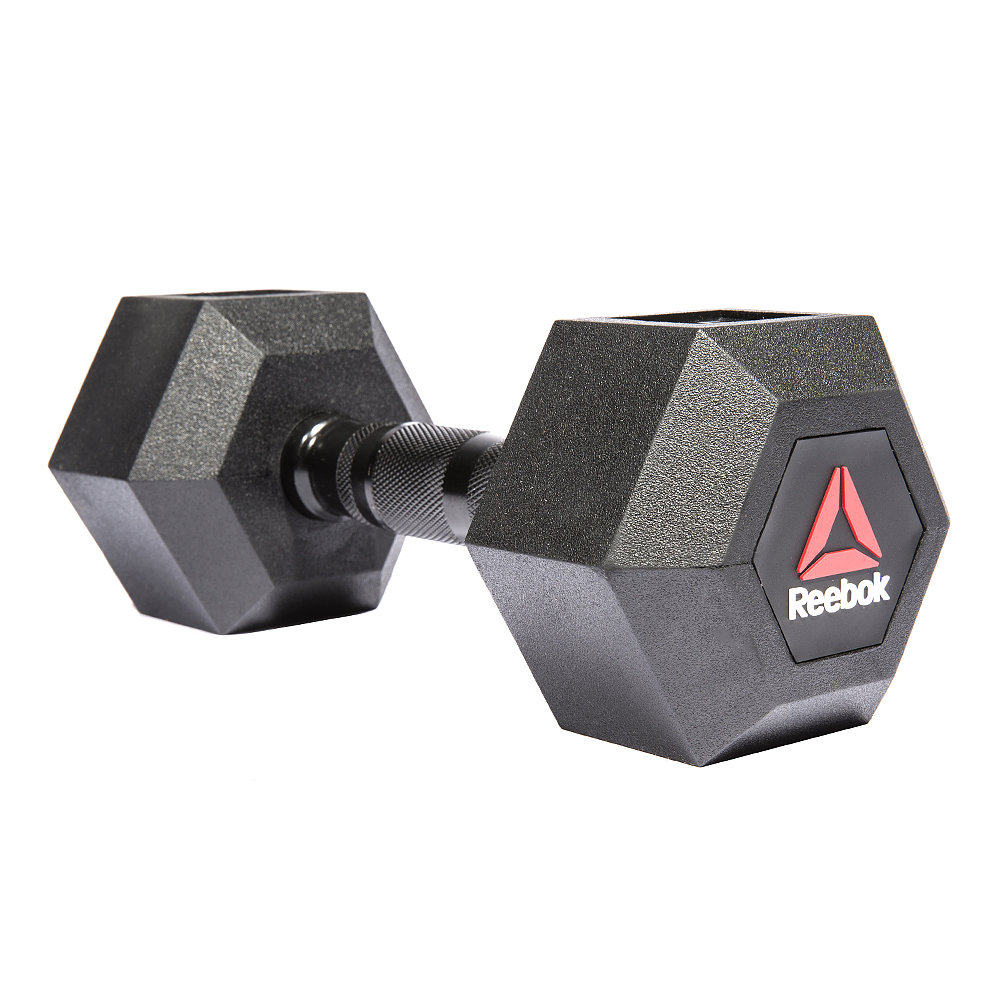 reebok/锐步功能训练哑铃六边形力量训练哑铃健身器材体育用品