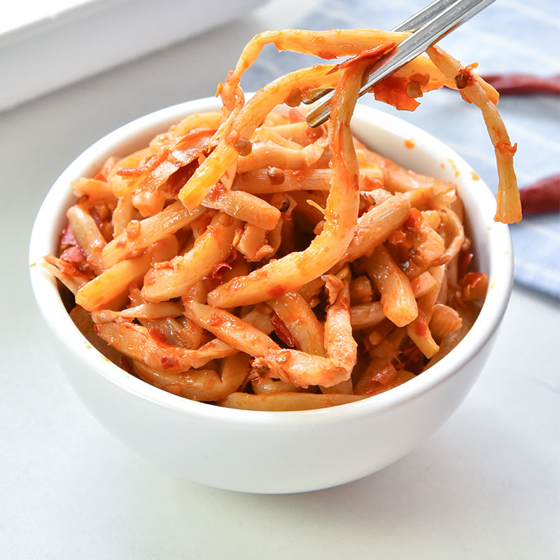酸笋丝辣腌制即食香辣笋丝泡椒广西400gx3腌制