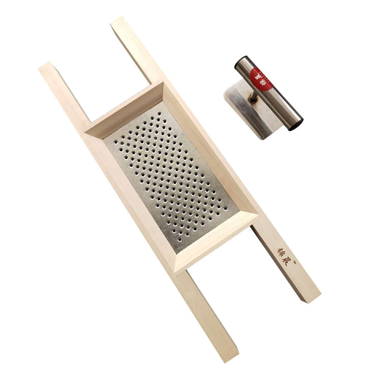 山西面食工具豆面抿尖床抿圪斗抿蝌蚪抿节床抿面器家用实木抿尖床