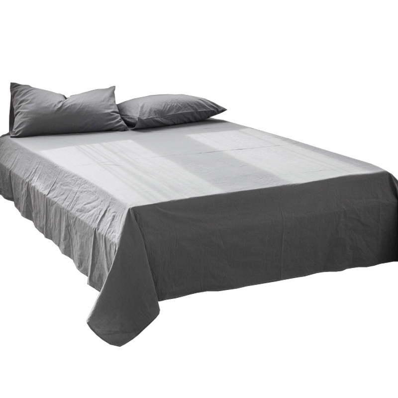 大床单250x270清仓纯棉双人定制订做灰色四季布ins纯色潮今日特价