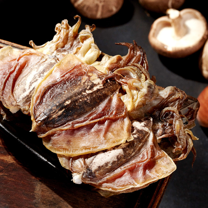 金鹏 淡晒小墨鱼干250g 淡干深海墨鱼新货目鱼干乌贼墨斗海鲜干货