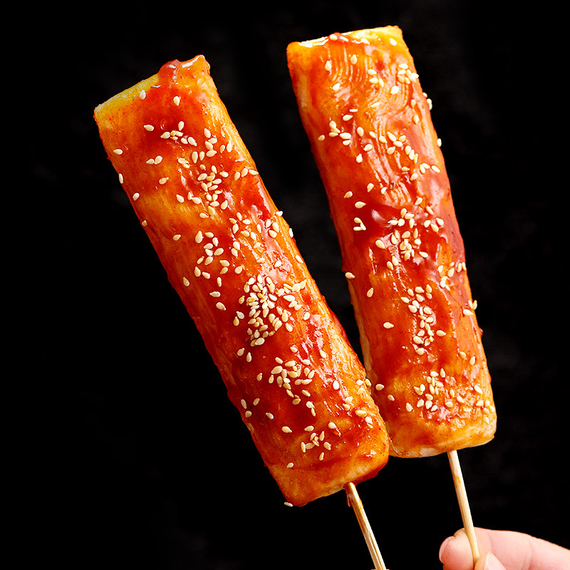 禧运年网红脆皮年糕烧烤油煎小吃摆摊韩式水磨年糕