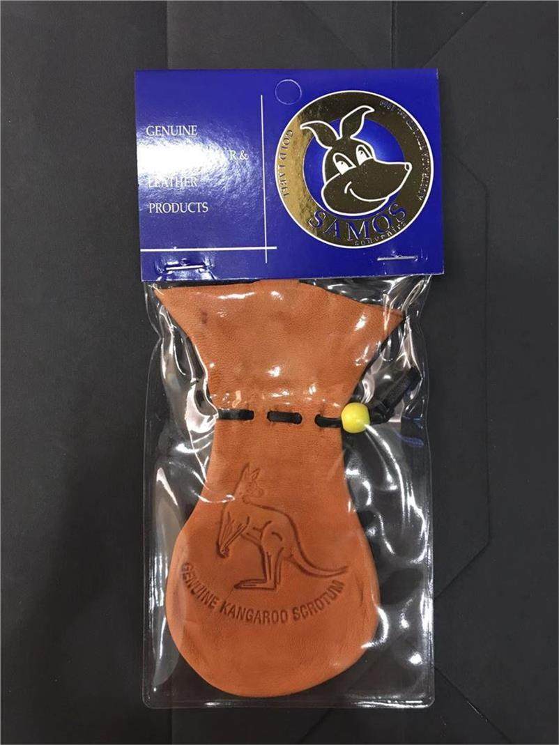 袋鼠蛋蛋零钱包澳洲纪念品挂件睾丸皮碎银包真皮文玩袋luckybag