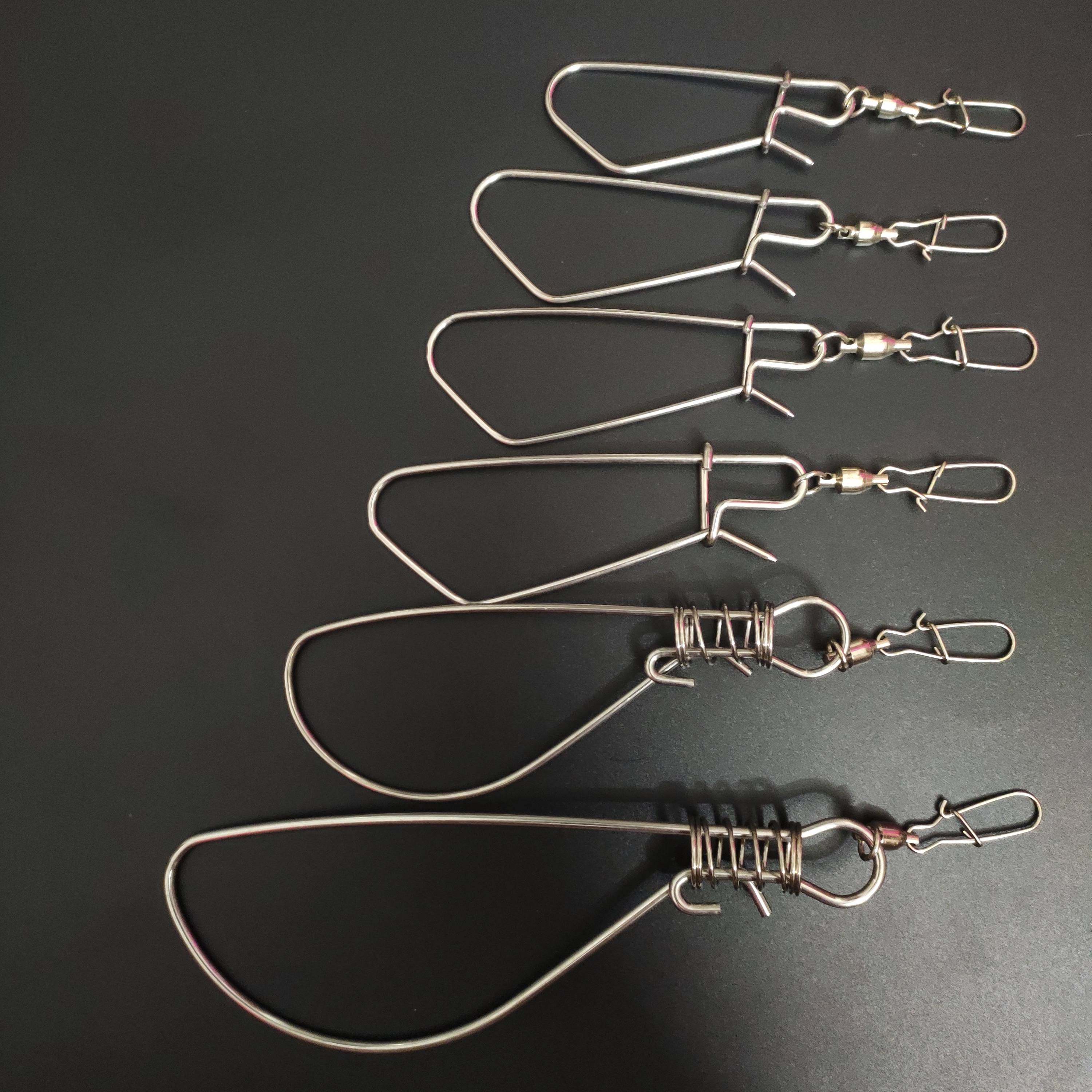 路亚活鱼扣锁散装鱼扣单个diy大物白条翘嘴伸缩扣