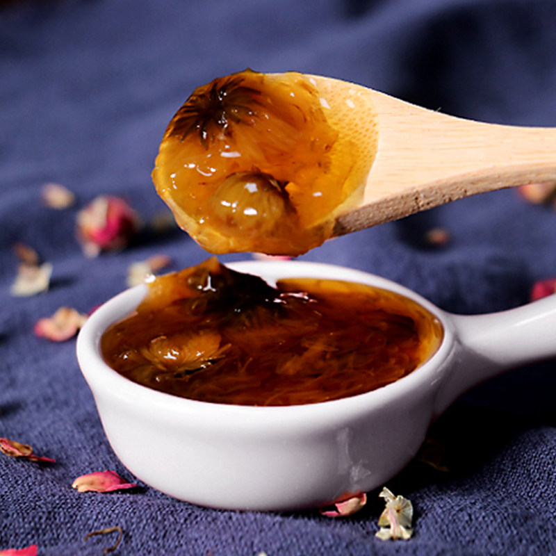 合康成蜂蜜菊花果酱茶酱果味花茶浓浆沙冰果汁冲调115kg包邮