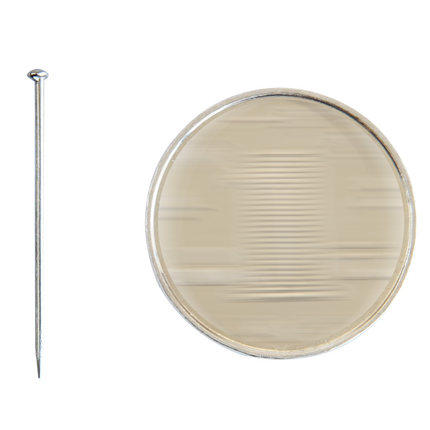 得力0039大头针 3号镀镍大头钉 金属直别针 固定针