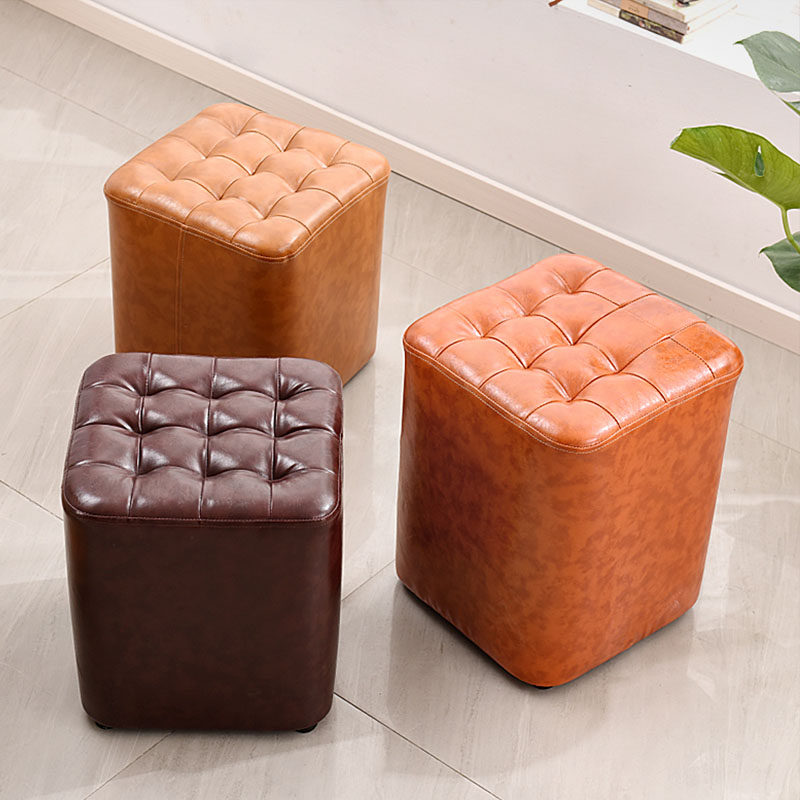 矮凳茶几板凳皮凳椅子现代简约圆凳客厅坐墩矮凳