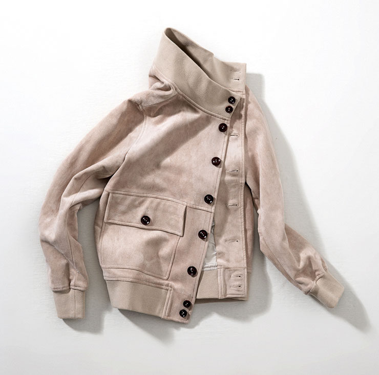 suedejacket麂皮夹克春秋短款休闲复古夹克