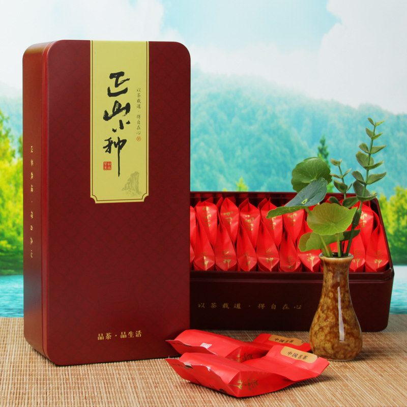 新茶小种红茶 武夷山 正山小种红茶 茶叶 铁盒包装礼盒装