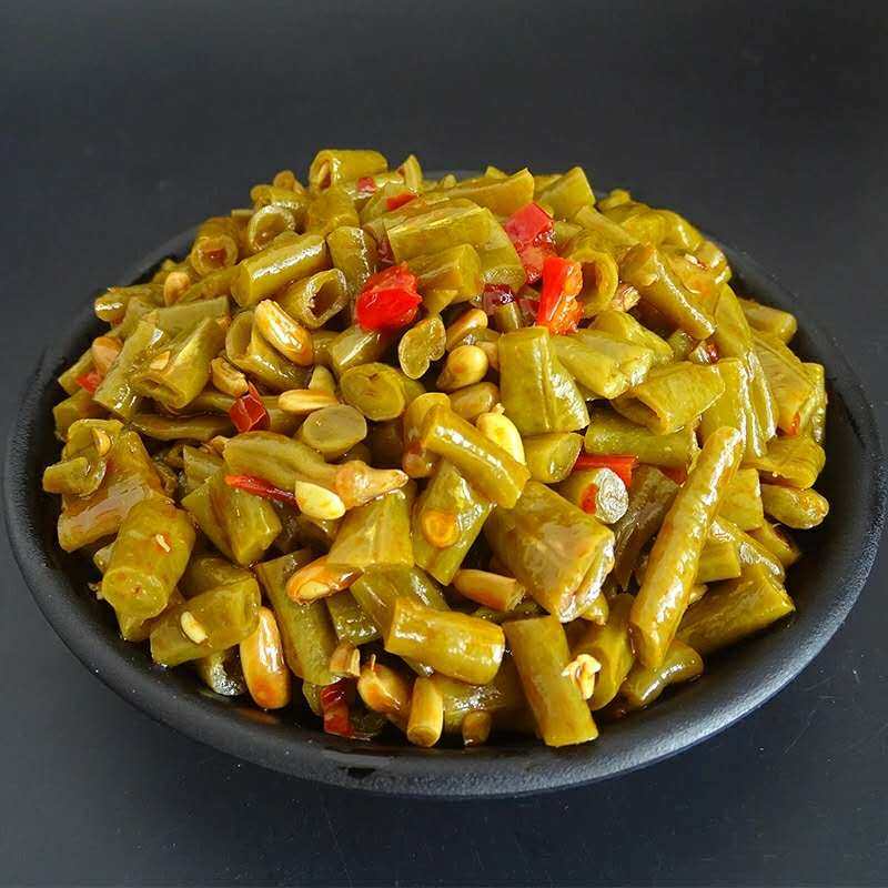 红油酸辣豆角酱菜带箱10斤包邮香辣下饭饭菜腌制