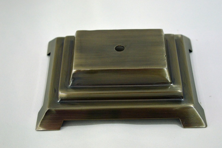 优质金属方盒 台灯方形底座 灯饰五金配件 电镀铁盒