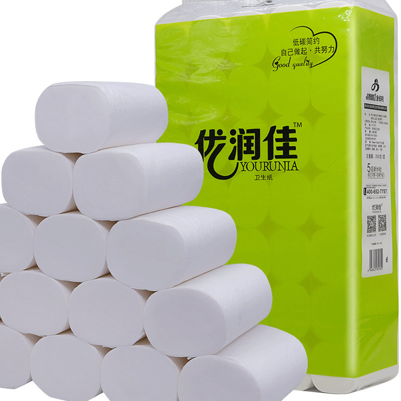 大提卫生纸家用实惠学生宿舍用厕纸巾整箱卷纸卷筒纸