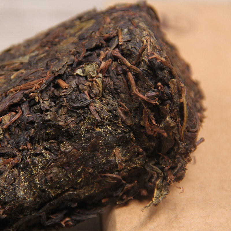 冠隆金花礼盒1kg砖茶手筑毛茶13年隆誉大叶安化黑茶