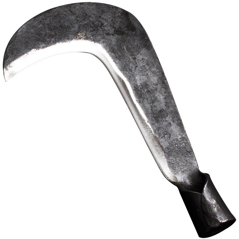 英达利锻打大弯镰刀农用割草野外开路弯刀园林镰刀