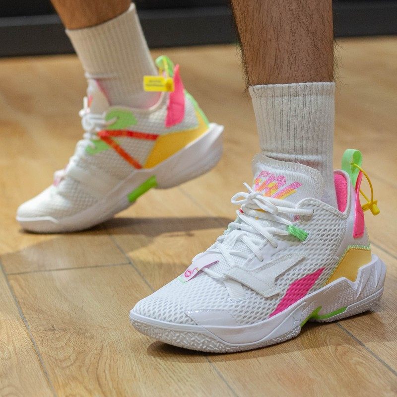 耐克男鞋2021新款jordan威少4代缓震实战运动篮球鞋