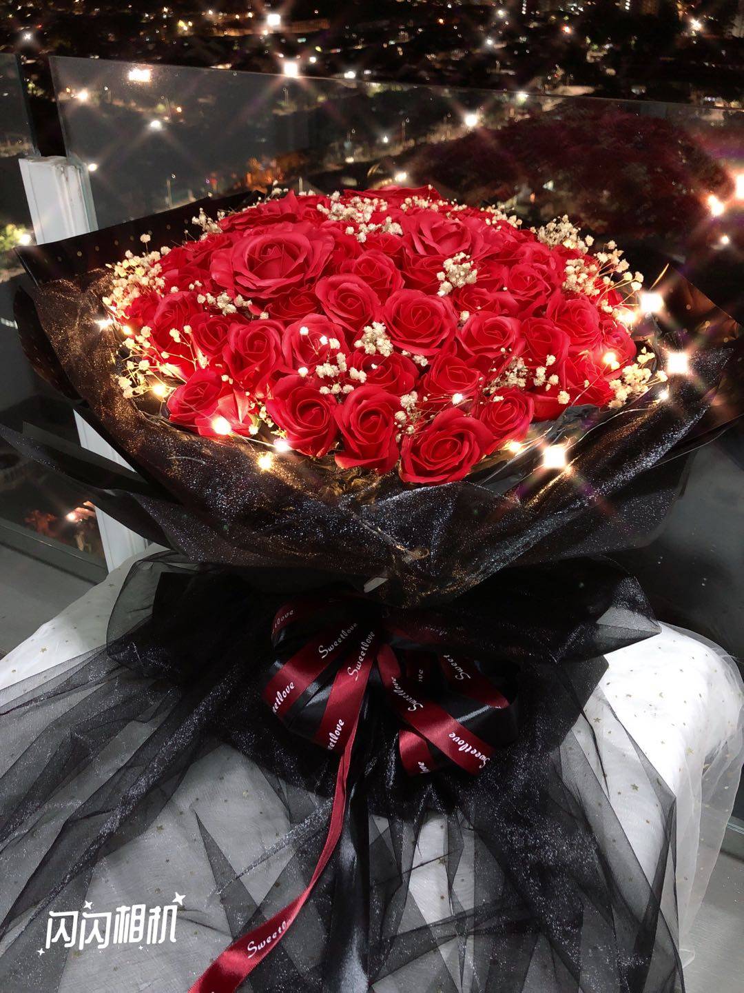 情人节礼物99朵仿真香皂玫瑰花表白求婚女生朋友仿真花