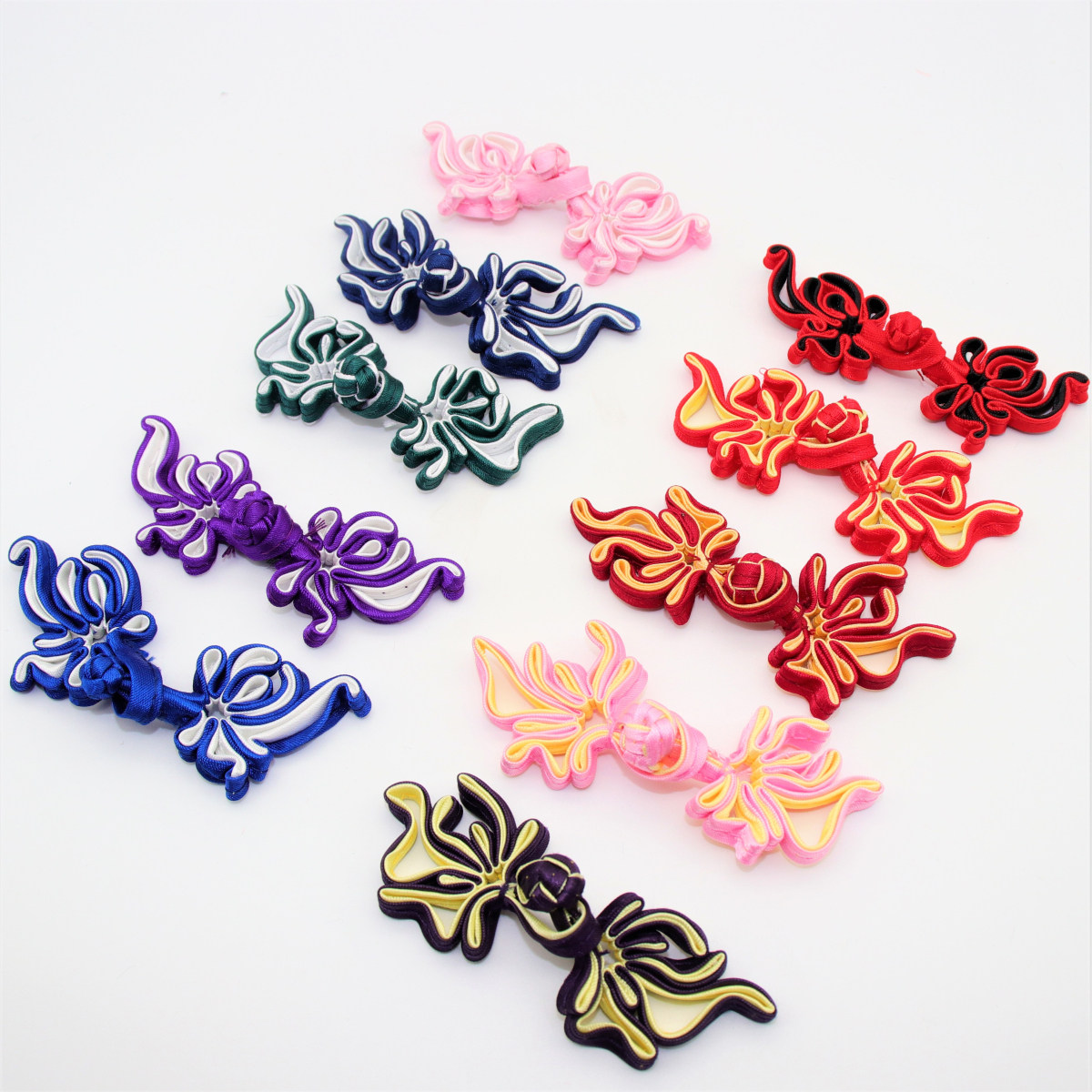 盘扣金鱼凤尾手工中式唐装旗袍高档服饰汉服纽扣