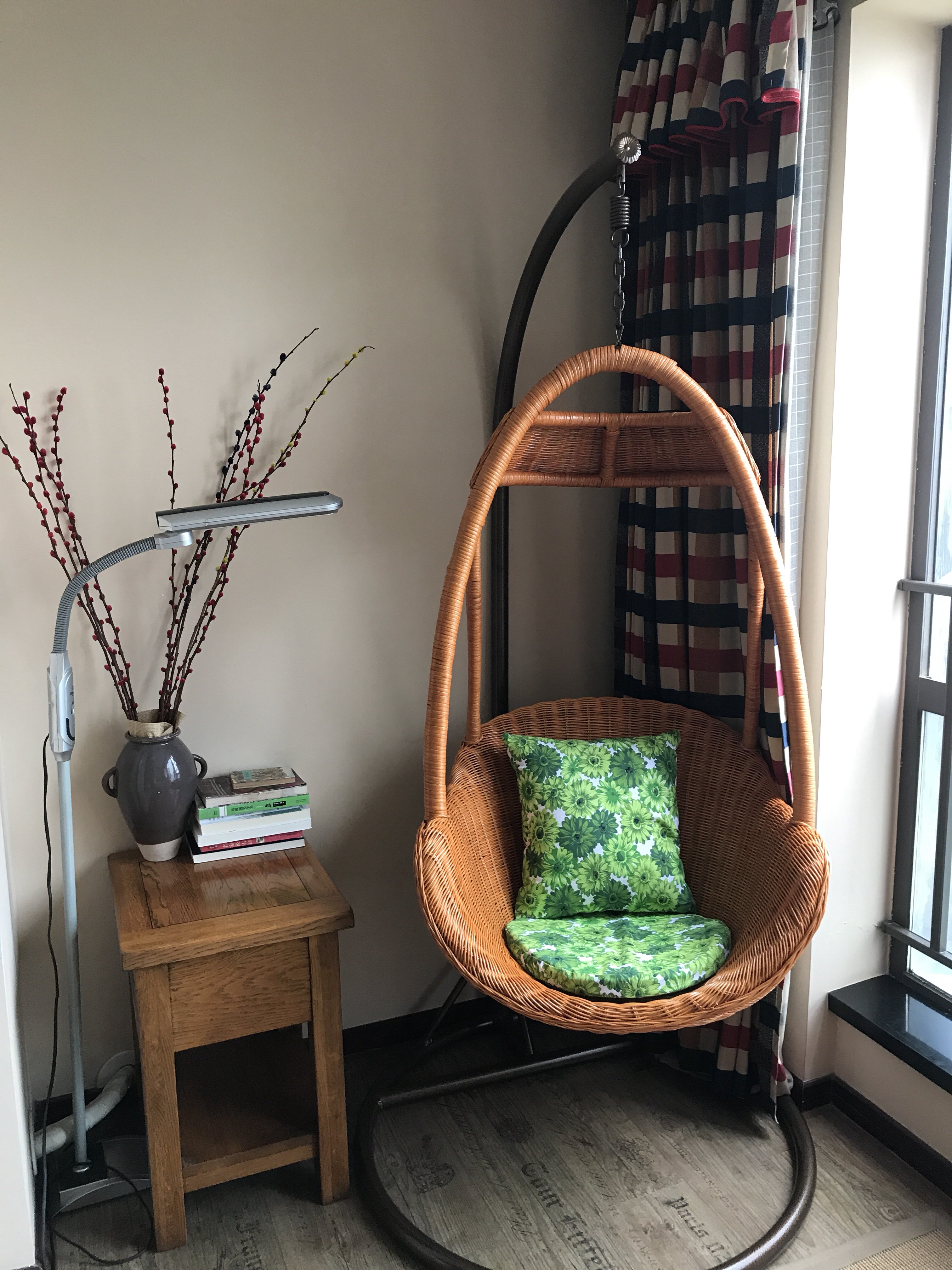 摇椅阳台双人吊椅秋千吊篮藤椅室内户外真藤户外秋千