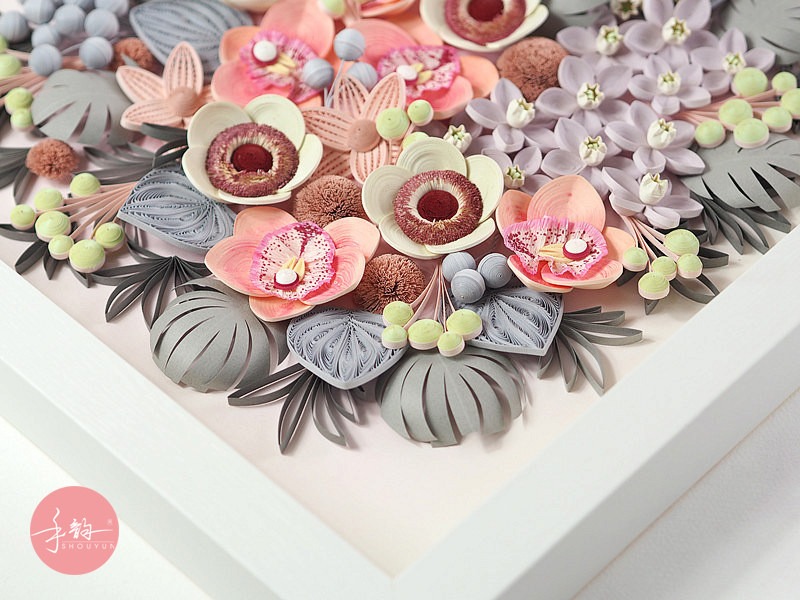 手韵衍纸【蕙质兰心】材料包 原创成人手工diy制作衍纸纸条套装