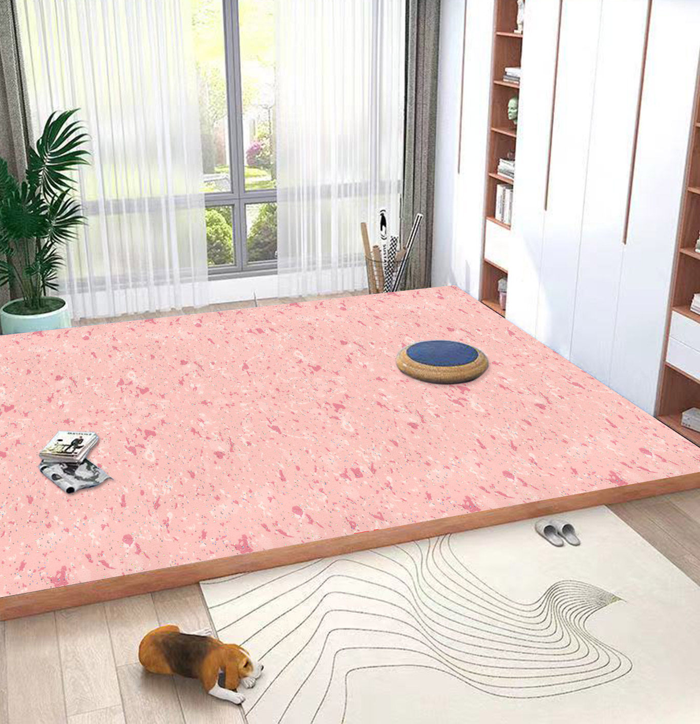 炕革韩国lg电热东北炕席炕垫pvc加厚耐磨地板革