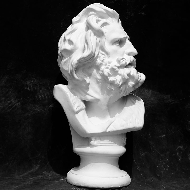 马赛石膏像美术教具模型头像石膏像摆件素描雕塑人像人物马赛曲