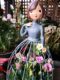 Free shipping special creative iron doll beautiful doll flower stand gardening grocery ornaments home decoration gifts Free shipping special creative iron doll beautiful doll flower stand gardening grocery ornaments home decoration gifts
