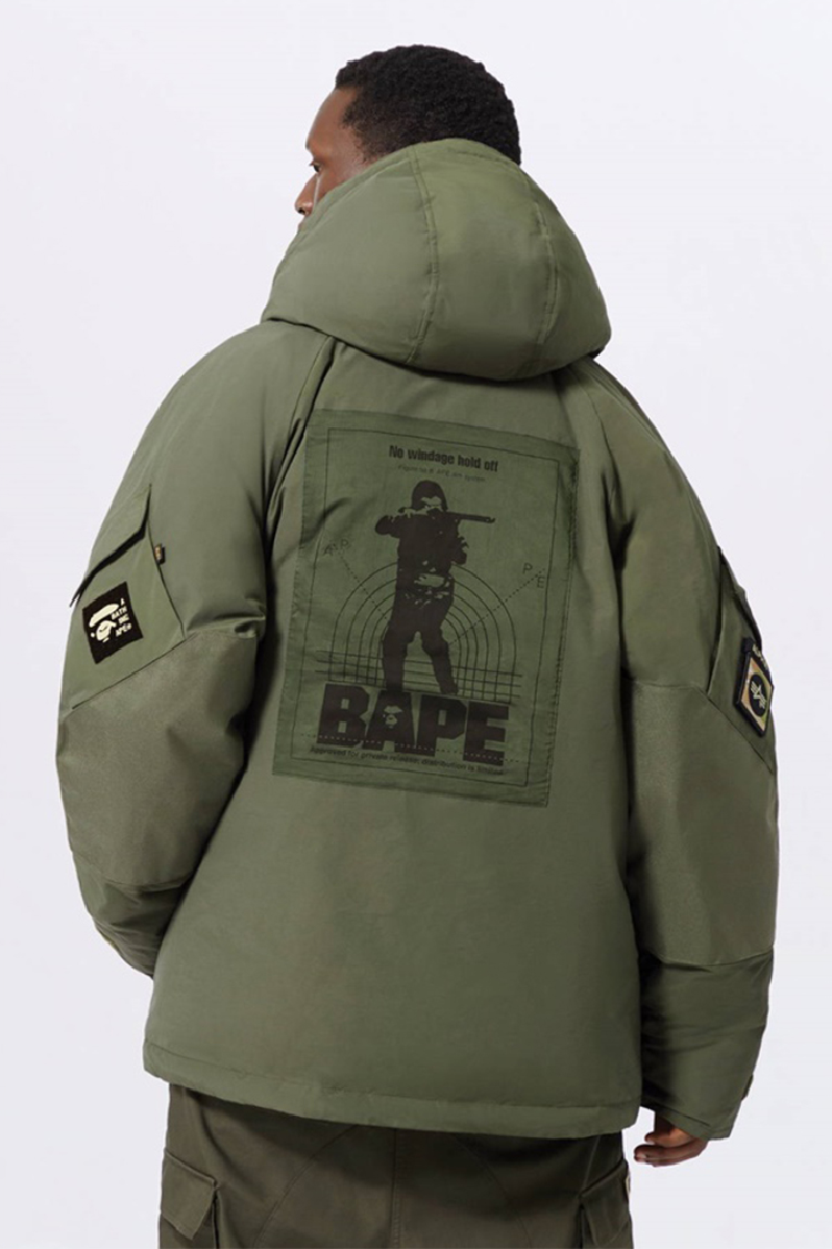 sunsetbapexalphaecwcsdownjacket联名羽绒服保暖厚外套
