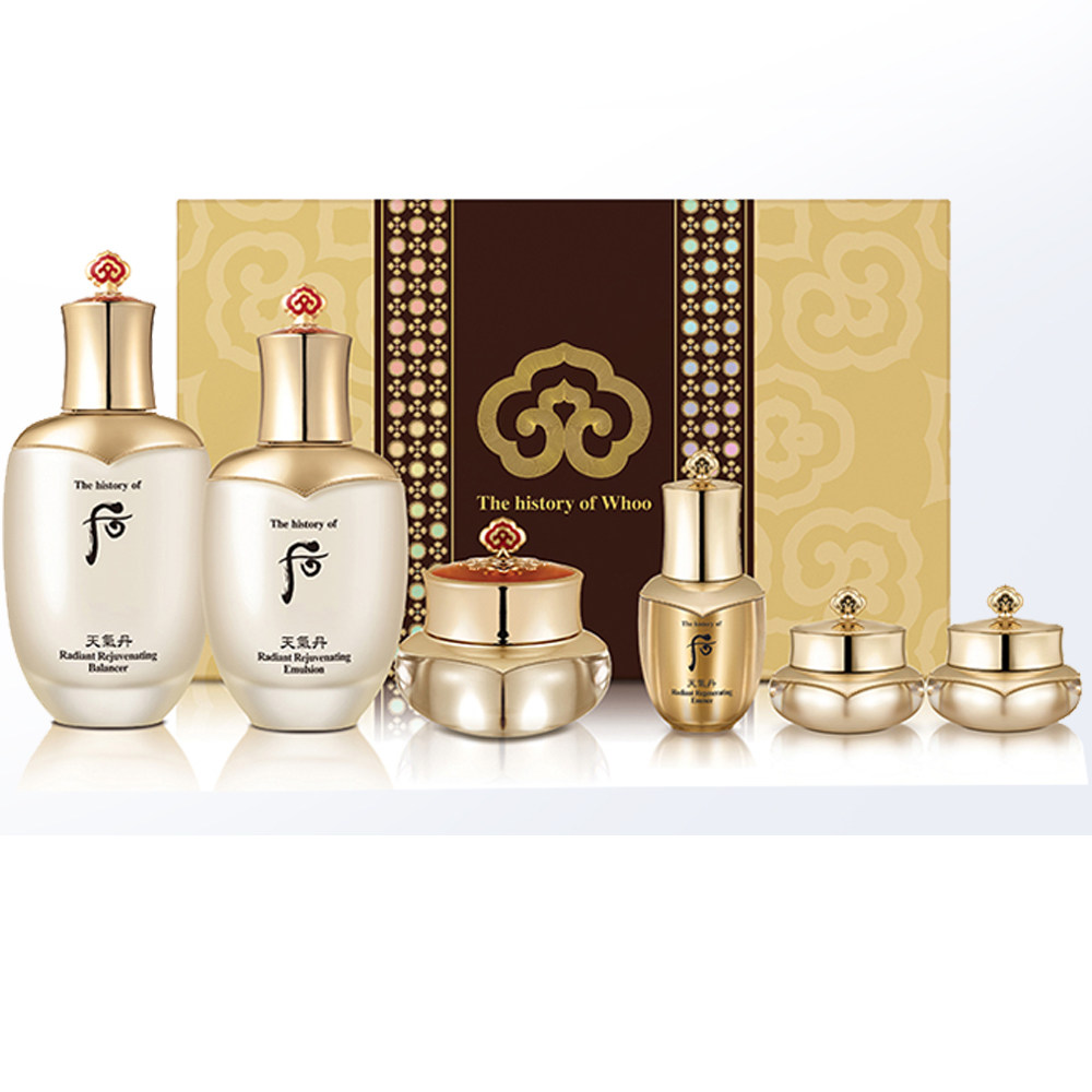 国内现货whoo后天气丹花献紧致礼盒6件套装正品补水乳液护肤