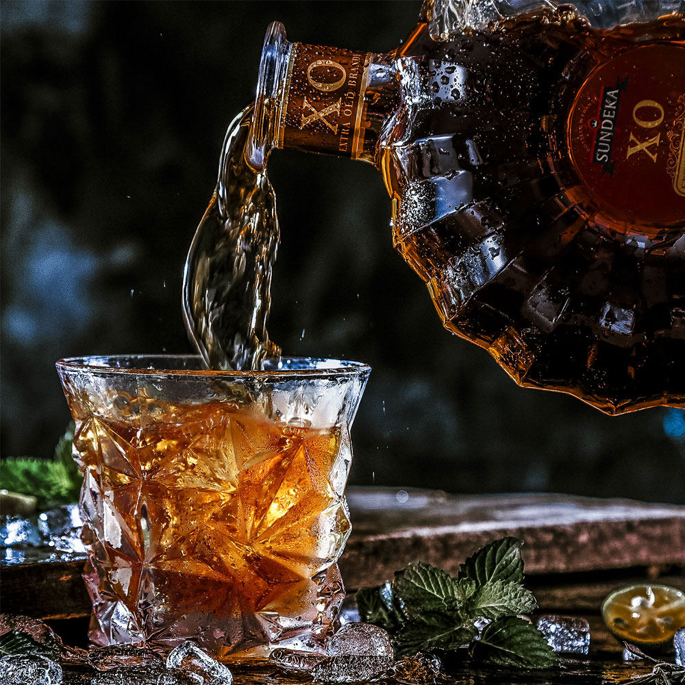 法国原瓶进口圣蒂卡xo优质白兰地700ml礼盒装