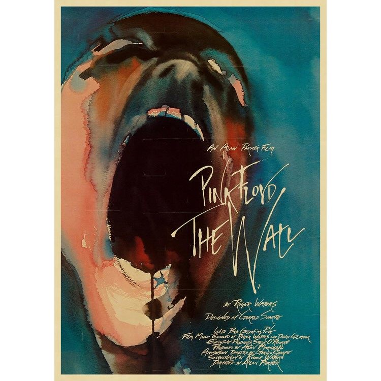 平克弗洛伊德海报pinkfloyd牛皮纸复古装饰画摇滚音乐英国现代装饰画
