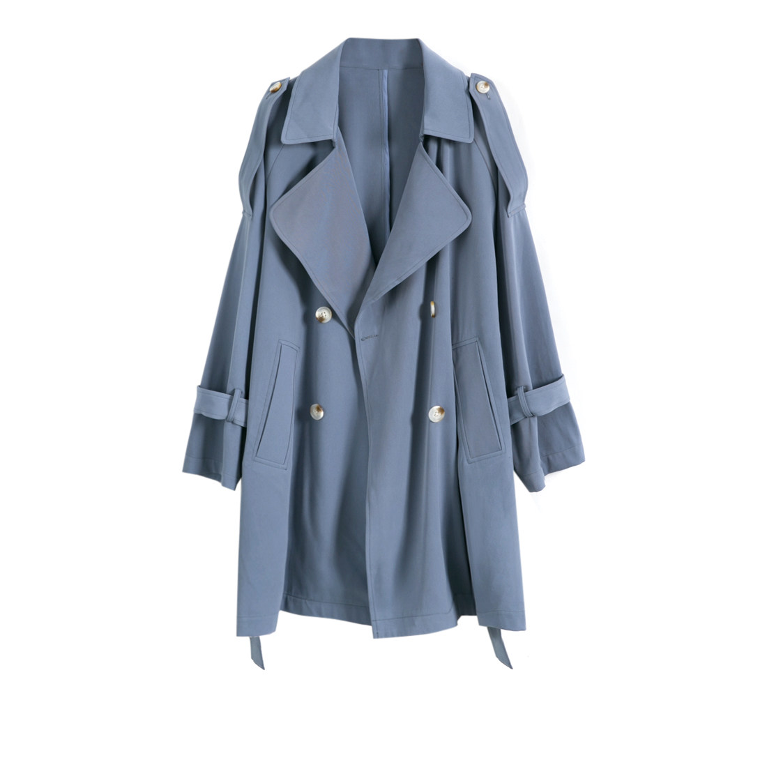 哈果超人 风衣女中长款2019春季新款小个子学生韩版薄款休闲外套