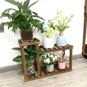 Bay window balcony shelf pine flower shelf pine succulent pothos flower pot shelf office desk storage rack ພື້ນເຖິງເພດານ