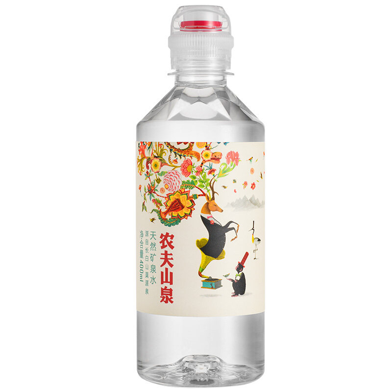 农夫山泉饮用天然矿泉400ml24瓶学生生水小瓶饮用水