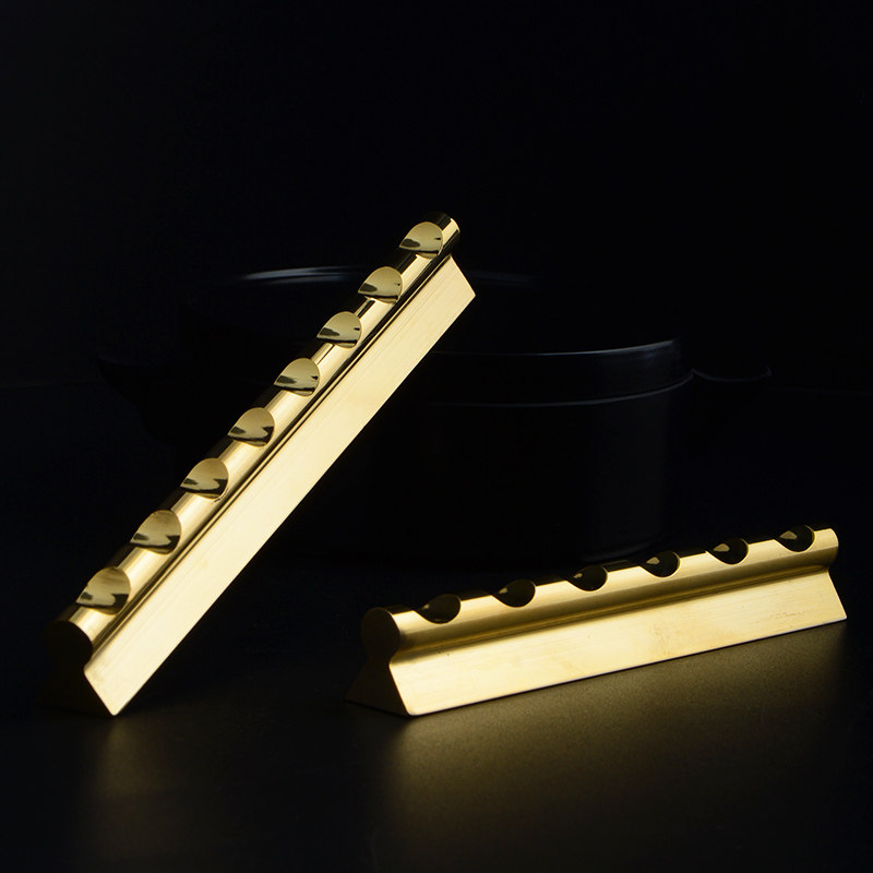 宁轩阁铜镇纸镇尺笔架创意黄铜金属铜笔搁古风创意书法压书多功能笔架