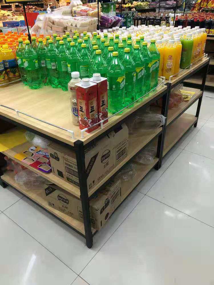 超市促销台堆头货架三层地堆牛奶奶油粮油展示架水果架