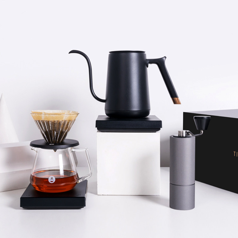 泰摩咖啡壶手冲套装滴滤栗子磨豆机手冲壶礼盒咖啡壶