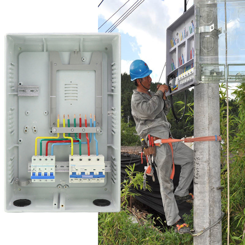 电表三相四线380v成套电箱户外防水明装pc电表