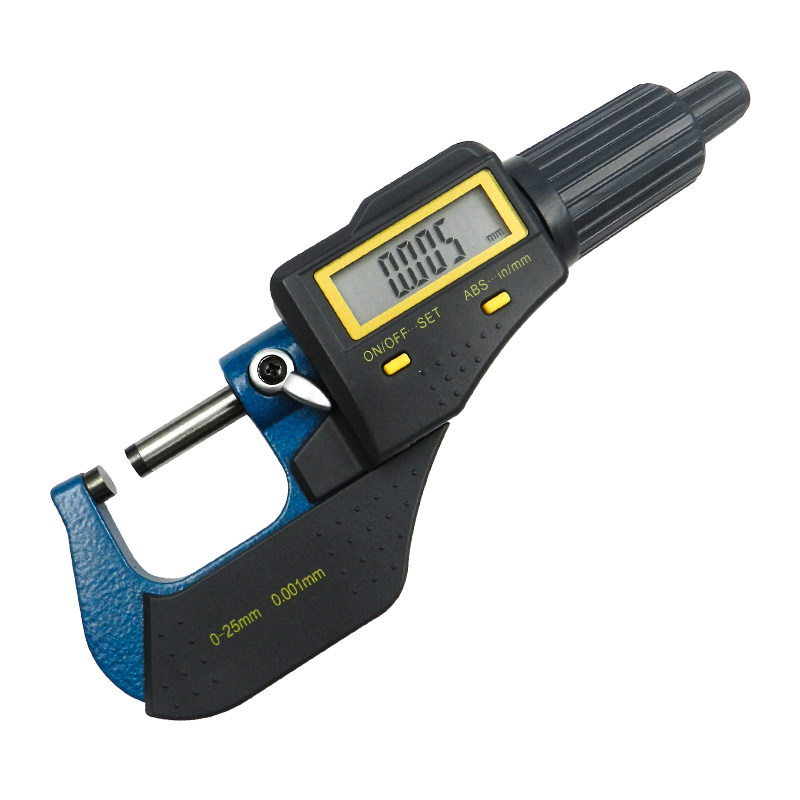 千分尺工业卡尺数显025mm高精0001电子螺旋测微器千分尺